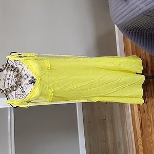 Cedric Charlier yello asymetrical dress